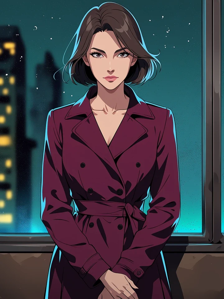 Neon Detective, original adult Korean manhwa illustration